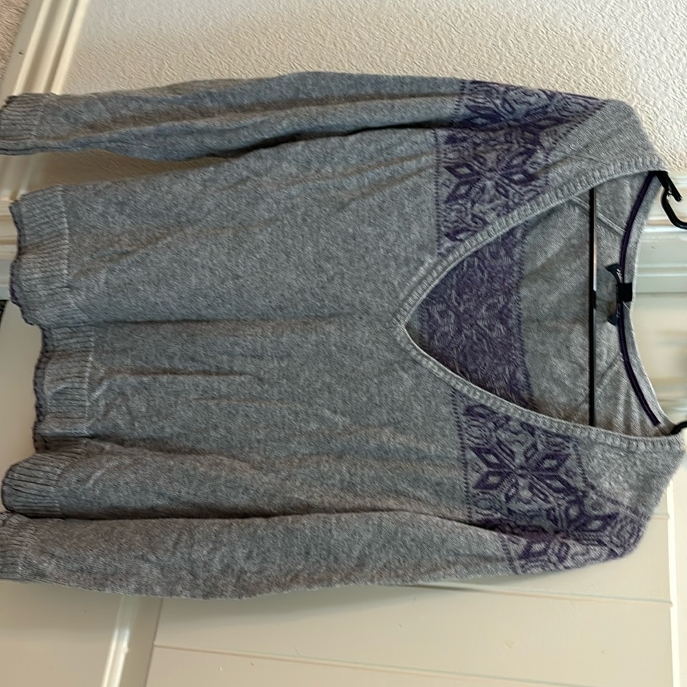Grey and Purple Sweater